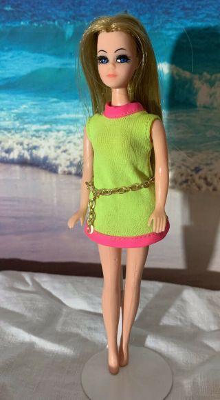 1970s Topper Dawn Doll Mod Mini Dress No Green Dancing Doll