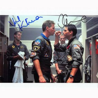 Tom Cruise & Val Kilmer - Top Gun (81681) - Autographed In Person 8x10 W/