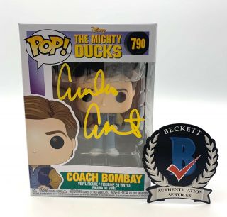 Emilio Estevez Signed Autograph Funko Pop Mighty Ducks Gordon Bombay Beckett