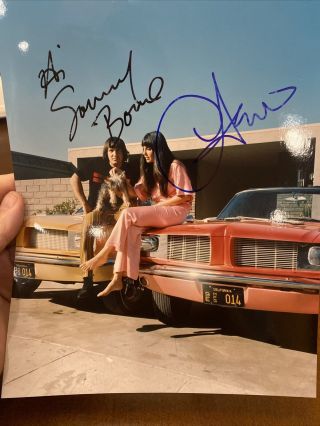 Sonny & Cher Autographed Hand Signed Color 8x10 Photo