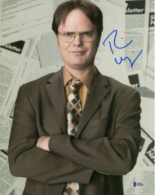 Rainn Wilson Autograph 11x14 Photo The Office Dwight Schrute Signed Bas