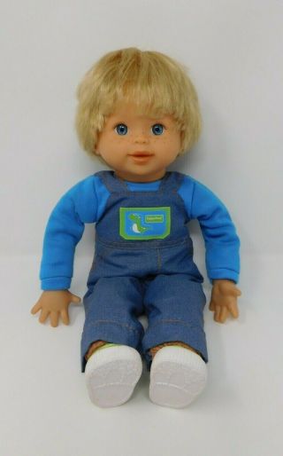 2007 Mattel Fisher Price Little Mommy Baby Knows Boy 15 " Talking Doll