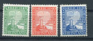 D153578 Germany Deutsches Reich Mnh Sc.  347 - 349,  1925 German Eagle