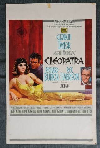 Cleopatra 1963 Window Lobby Card