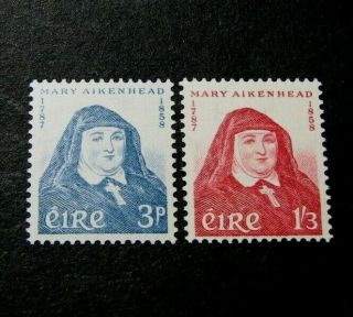 Ireland Stamp Scott 167 - 168 Aikenhead 1958 Mnh C524