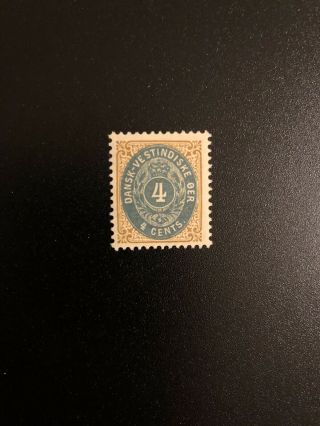 Danish West Indies (dwi) - Sc 7 - 1874 1879 4c 4 Cents Blue & Brown