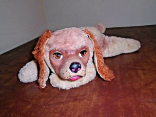 Vintage Gund Rubber Face Regal Beagle Stuffed Animal Plush Dog 13” Sleep Eye