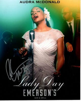 Audra Mcdonald Signed Lady Day Billie Holiday Photo W/ Hologram