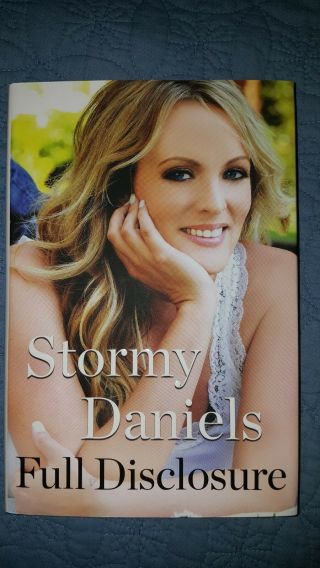 Stormy Daniels Signed Full Disclosure Book