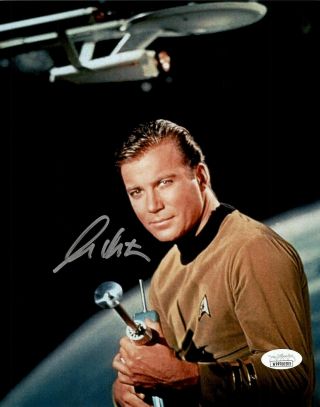 William Shatner Authentic Autographed Signed 8x10 Photo Star Trek Jsa Cert