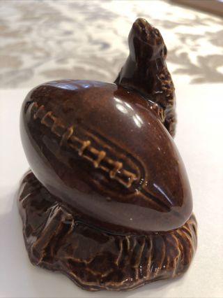 Rare Red Wing 1939 Pottery Gopher On A Football Figurine