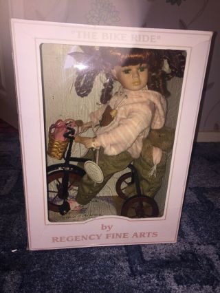 Porcelain Dolls Regency Fine Arts “the Bike Ride” But In