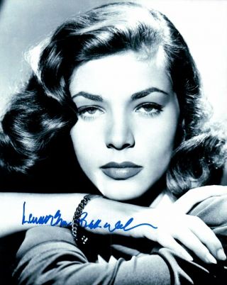 Lauren Bacall Signed Autographed 8x10 Photo Legendary Actress Jsa Jj41154