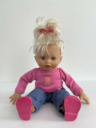Fisher Price Little Mommy Baby Knows Baby Doll Bilingual 16”