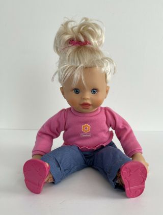 Fisher Price Little Mommy Baby Knows Baby Doll Bilingual 16” 2