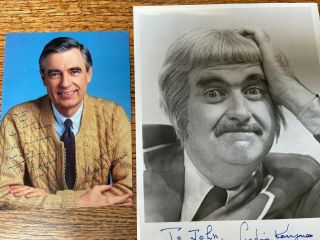 Mister Rogers And Captain Kangaroo Signed Photos Not Authenticated