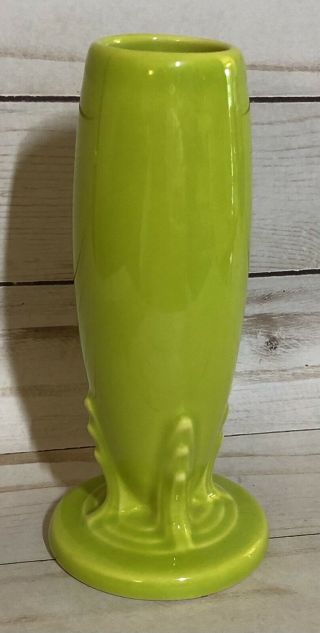 Fiesta Lemongrass Retired 6 1/4” Bud Vase Hlc Usa Homer Laughlin Fiestaware
