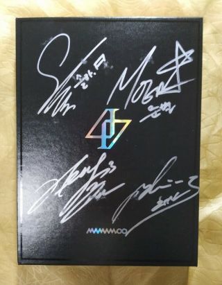 Hand Signed Mamamoo Autographed Album Reality In Black K - Pop 042020