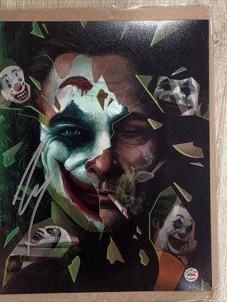 Joaquin Phoenix The Joker Hand Signed / Autographed 8x10 Photo W/ Hologram