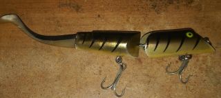 Fred Arborgast AC Plug Jointed Wood Wag Tail 8 in.  Fresh/Salt Fishing Lure Exc 2