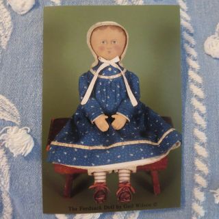 Gail Wilson Feedsack Doll Kit And Pattern For Cloth Doll,  Appx 14 " - 15 " Tall