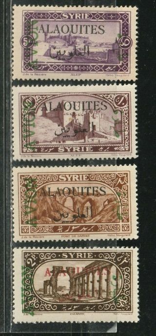 1925 French Colony Stamps,  Alaouites Syria,  Air Full Set Mh,  Sc C5 - 8