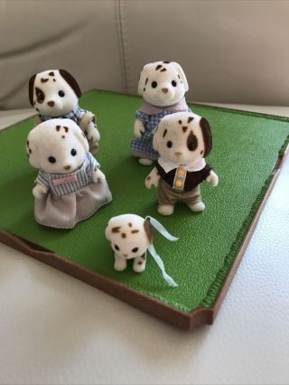 Sylvanian Families Henry - Lloyd Chocolate Brown Dalmatian Family With Baby