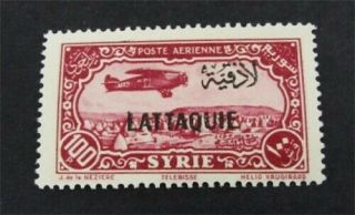 Nystamps French Latakia Stamp C11 Og H $45 Y28y3290