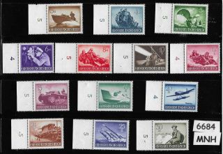 6684 Mnh Stamp 1944 Set / Military Hero 