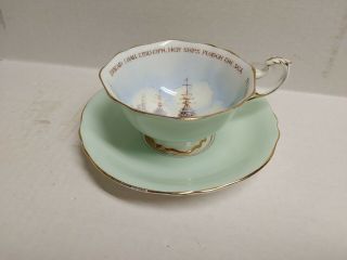 Vintage Paragon " Patriotic Series " Royal Navy Tea Cup And Saucer