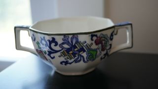 Antique Royal Doulton Burslem Nankin Porcelain Two Handle Cup