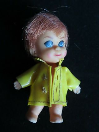 Vintage Mattel Liddle Kiddle Doll Bunson Burnie Fireman Raincoat No Accessories