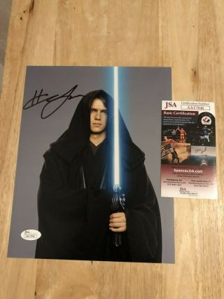Hayden Christensen Signed 8x10 Star Wars Photo (jsa)