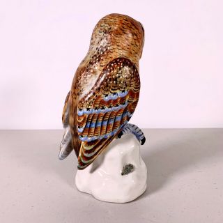 Mottahedeh Design Porcelain OWL Figurine Handmade Italy Italian Bird 3