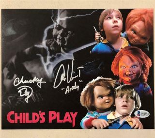 Ed Gale & Alex Vincent Signed Chucky Child 