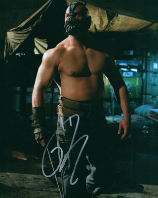 Tom Hardy In The Dark Knight Bane Signed 8x10 Autographed Photo Proof 12