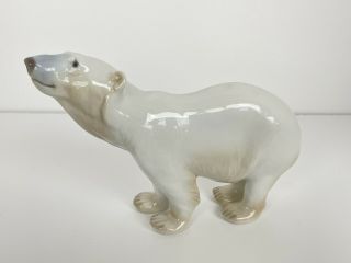B&g Bing & Grondahl Sniffing Polar Bear 1692 8” Long 5” Tall