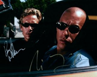 Vin Diesel Paul Walker Signed 8x10 Photo Picture Autographed With