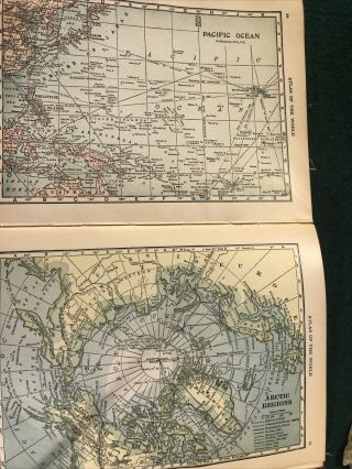 Vintage Hammonds Handy Atlas Of The World 1918 Maps 6 X 8.  Craft Projects,