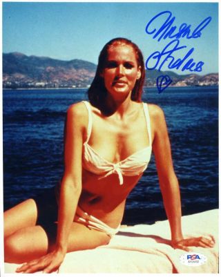 Ursula Andress Psa Dna Cert Signed 8x10 Photo Autograph