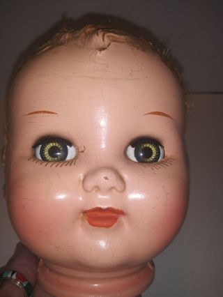 Adorable Large Compo Doll Head Dee & Cee Toy