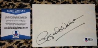 Raquel Welch Signed Autographed Index Card Bas Model Famous Movie Actress