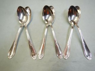 6 Corsican Oval Soup/dessert Spoons - Classic 1926 Reed & Barton Fine