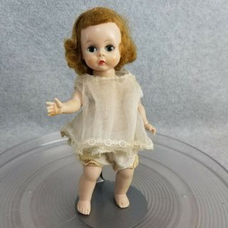 7 - 1/2 " Vintage Madame Alexander Kins Strung Doll With Bent Knees 1950s
