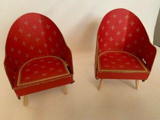 Vintage Barbie Fashion Shop Club Chairs,  Set Of Two Gc