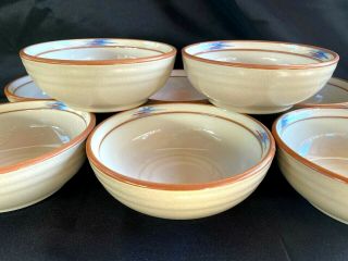 Noritake Stoneware Raindance Set Of 8 Cereal Bowls