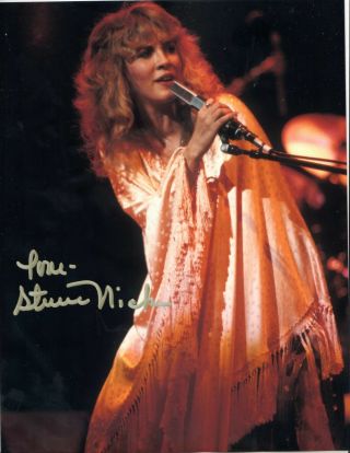 Stevie Nicks Autographed Sexy Photo Hand Signed W Rock N Roll Singer,  Writer