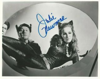 Batman Tv Series Photo Signed By Catwoman Julie Newmar,  With,  8x10