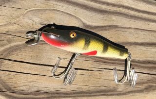 Vintage Wood Creek Chub Baby Pikie 901 Perch Fishing Lure No Box