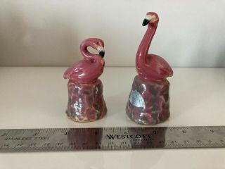 Vintage Rosemeade Flamingo Salt And Pepper Shakers